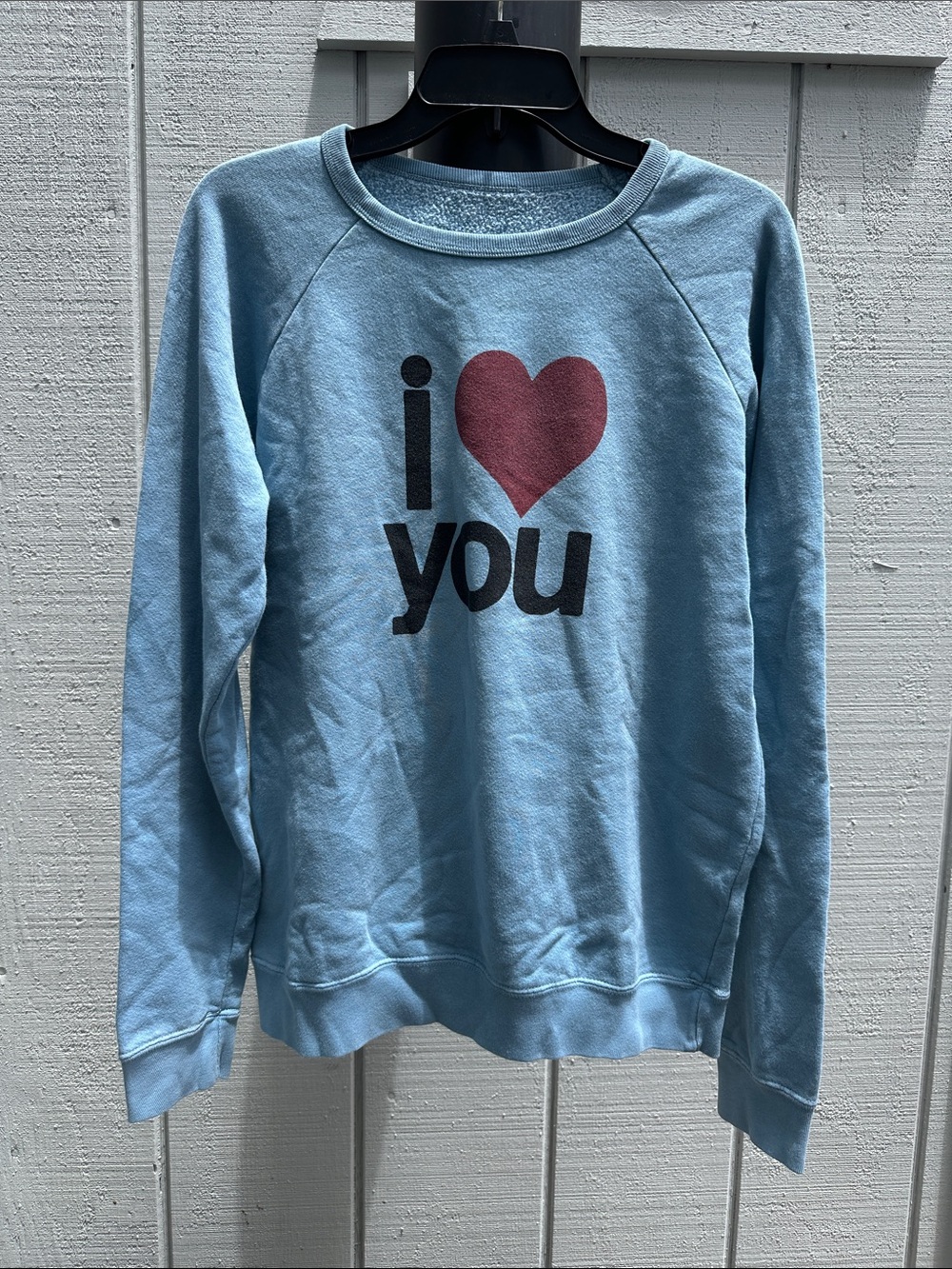 FREECITY Life Nature Love I ❤️ You Raglan Crewneck Sweatshirt Made in USA EUC - Picture 15 of 16